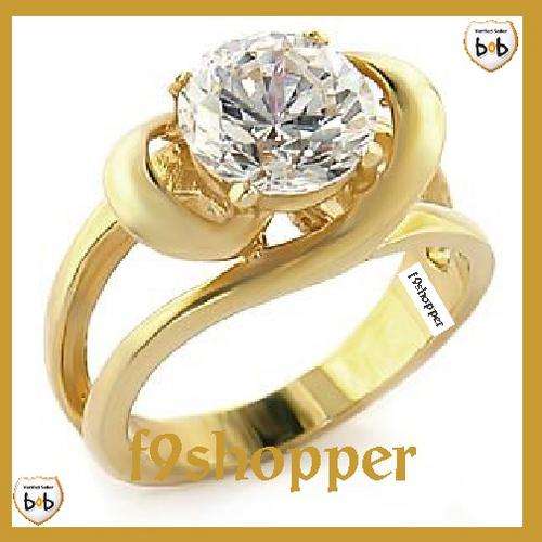 Clear CZ Ring - Size 8 (Equivalent to Q)