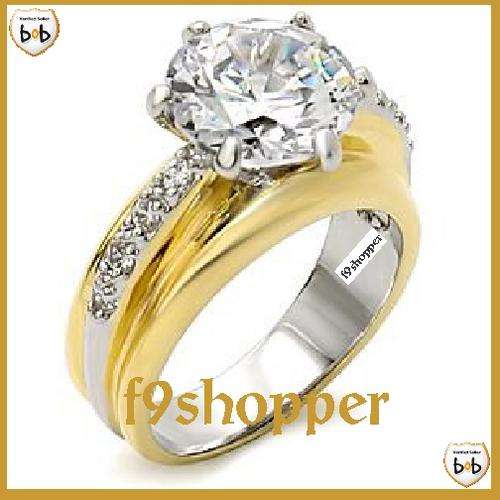 Clear CZ Ring - Size 6 (Equivalent to M)