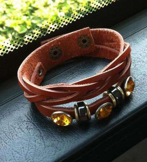 lovely leather bracelet