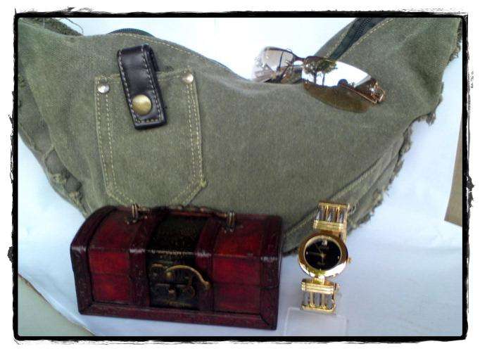 GIFT SET FOR HER:  Handbag + Watch + sunglasses + Jewellery Box