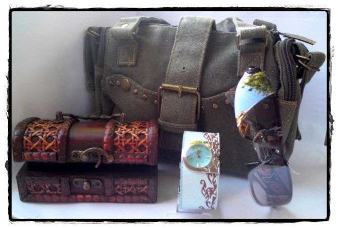 GIFT SET FOR HER:  Handbag + Watch + sunglasses + Jewellery Box