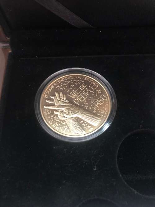Democracy 2019 one Ounce Silver and Bronze Proof