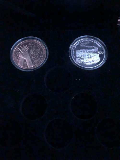 Democracy 2019 one Ounce Silver and Bronze Proof