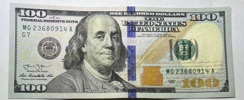 USA  $100 Dollar in A/Unc condition Note..Uncirculated ..Crazy R1 Start...