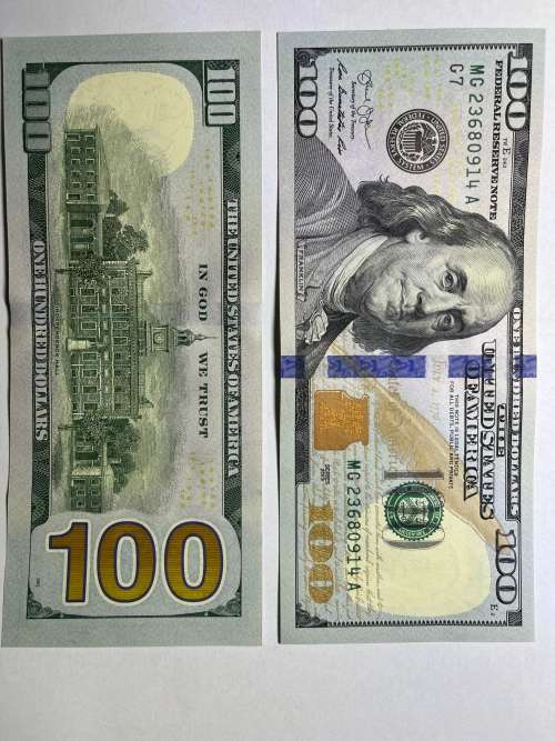 USA  $100 Dollar in A/Unc condition Note..Uncirculated ..Crazy R1 Start...