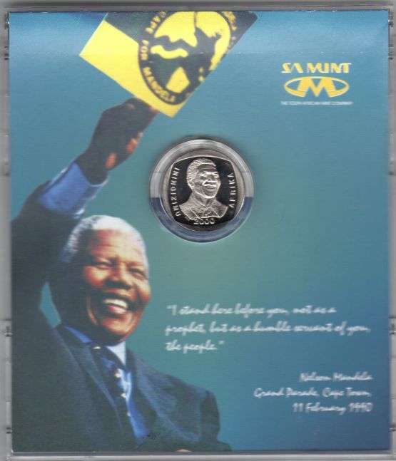 2000 NELSON MANDELA R5 IN CD AS ISSUED BY SA MINT-cRAzY R1 sTarT!!!!!!!!