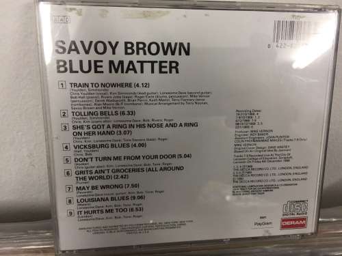 Savoy Brown Blue Matter CD Import