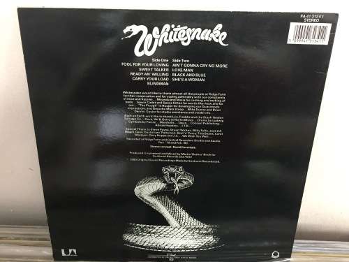 Whitesnake - Ready and willing - LP - Import