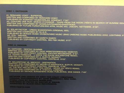 Tiesto Nyana Limited Edition sampler 2003 Vinyl Double.