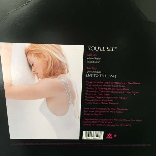 Madonna - You`ll See - LP