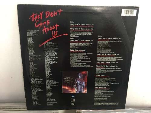 Michael Jackson `They Don`t Care About US` 2 LP 1995