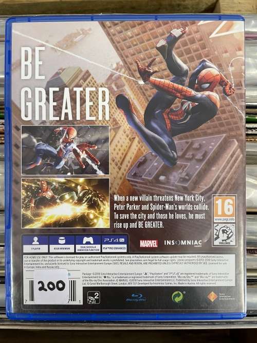 Marvel Spiderman Ps4