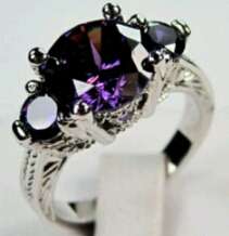 Amethyst ring   size 7