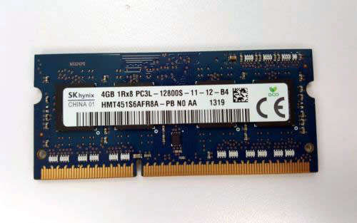SK HYNIX 4GB DDR3 12800S LAPTOP MEMORY RAM