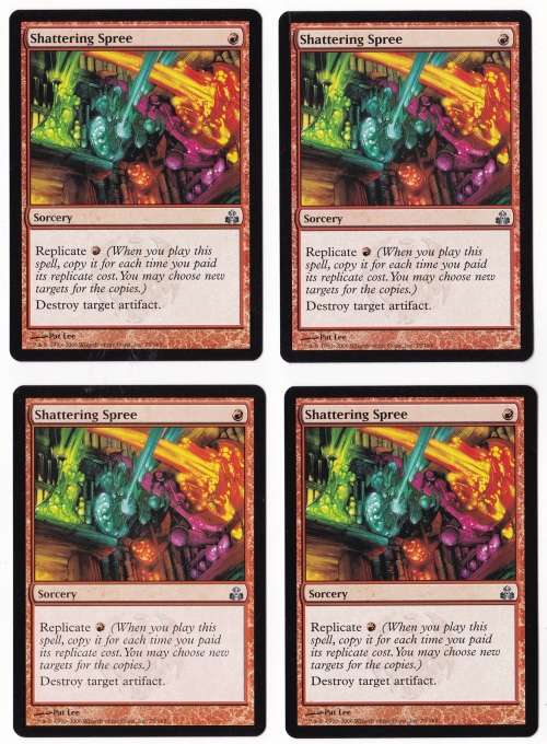 Magic the Gathering SHATTERING SPREE Guildpact x4 Mint