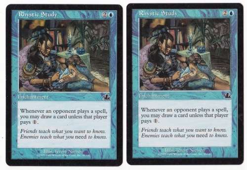 Magic the Gathering RHYSTIC STUDY Prophecy x2 Mint