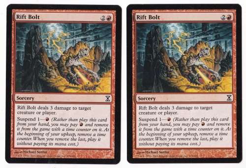 Magic the Gathering RIFT BOLT TIME SPIRAL x2 Mint