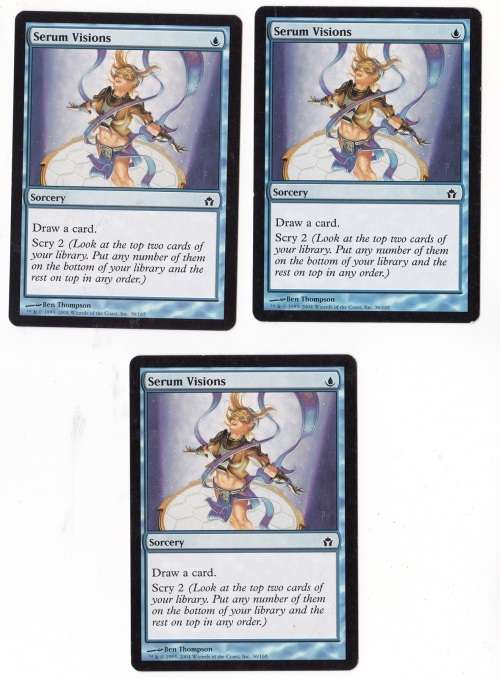 Magic the Gathering SERUM VISIONS Fifth Dawn x3