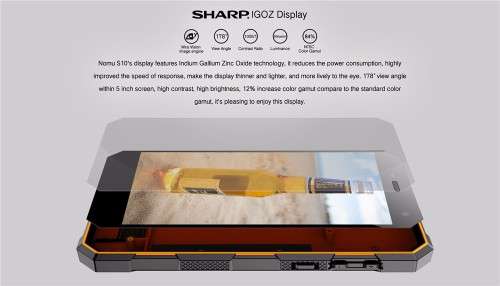 Nomu S10 4G IP68 Waterproof Smartphone Dustproof Shockproof Android 6.0 Quad Core 5.0 inch 2GB/16GB