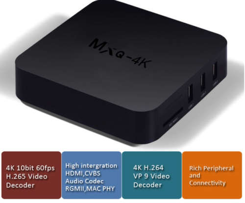 MXQ -4K Android tv box