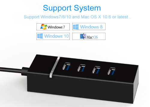 New USB 3.0 Hub 4 port  High Speed Data Cable Adapter
