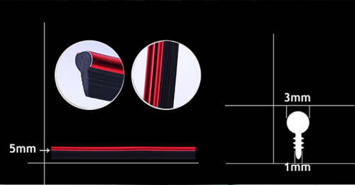 5M Fashion Flexible Trim Car Interior&Exterior Moulding Strip Decorative Line (COLOR: SILVER)