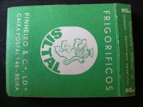 Match Book "Siltal" Beira Mozambique. Condition fair to good, see scans, and description