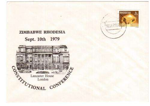 FDC Zimbabwe Rhodesia Sept 10th 1979, Constitutional Conference. (Lancaster House London) see scans