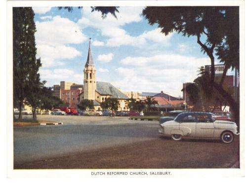 Post Card. Dutch Reformed Church, Salisbury (Rhodesia) See scans