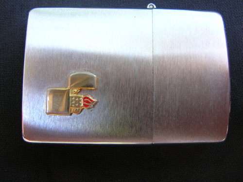 Zippo Lighter, and leather pouch, almost as good as new. See pics , and description for details