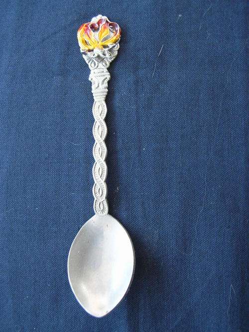 Rhodesian spoon 1970's- 80's flame lilly, condition good, see pictures