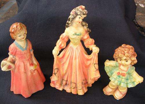 Vintage Figurines, condition good, made from plaster of paris, please see pics for detail