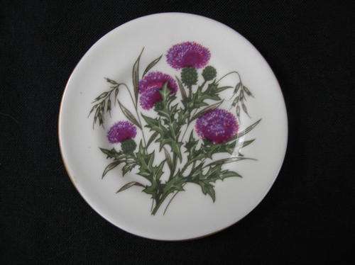 St Andrews Pottery, Scotland "Miniature Dish with Thistle " con dition good see pics for details