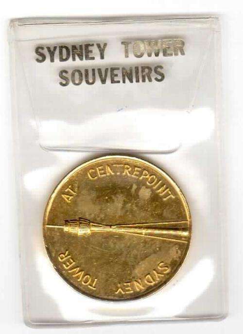Gold "LIKE" Sydney Tower Souvenir, mint condition, a bit larger than a R5.00 coin see scans