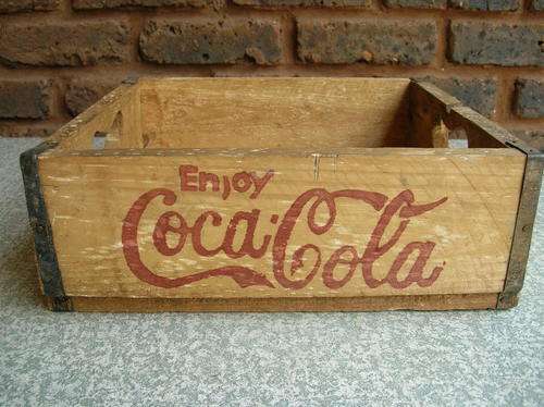 Wooden Coca Cola Crate, from Zimbabwe, 32 x 31 x  9.5cm's deep condition good see pics