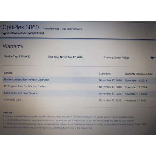 Like New Dell Optiplex 3060 Core i5-8500T Micro Form Factor Desktop PC - 8GB, 256GB - Very Compact