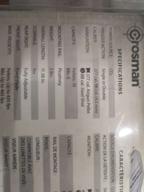 Crosman 357 CO2 gas Vigilante revolver