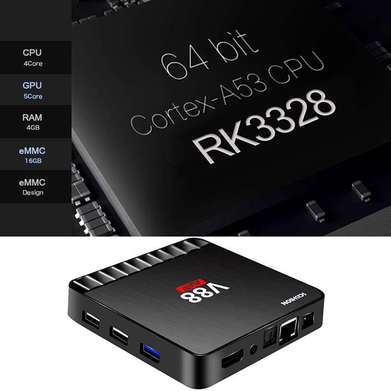 V88 Piano Android TV Box