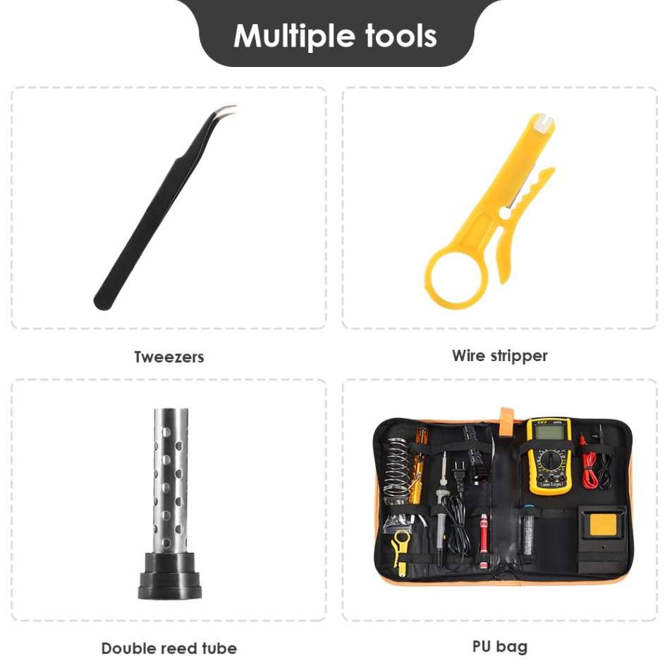 60W 220v Electronic Soldering Iron Kit with Temperature Control