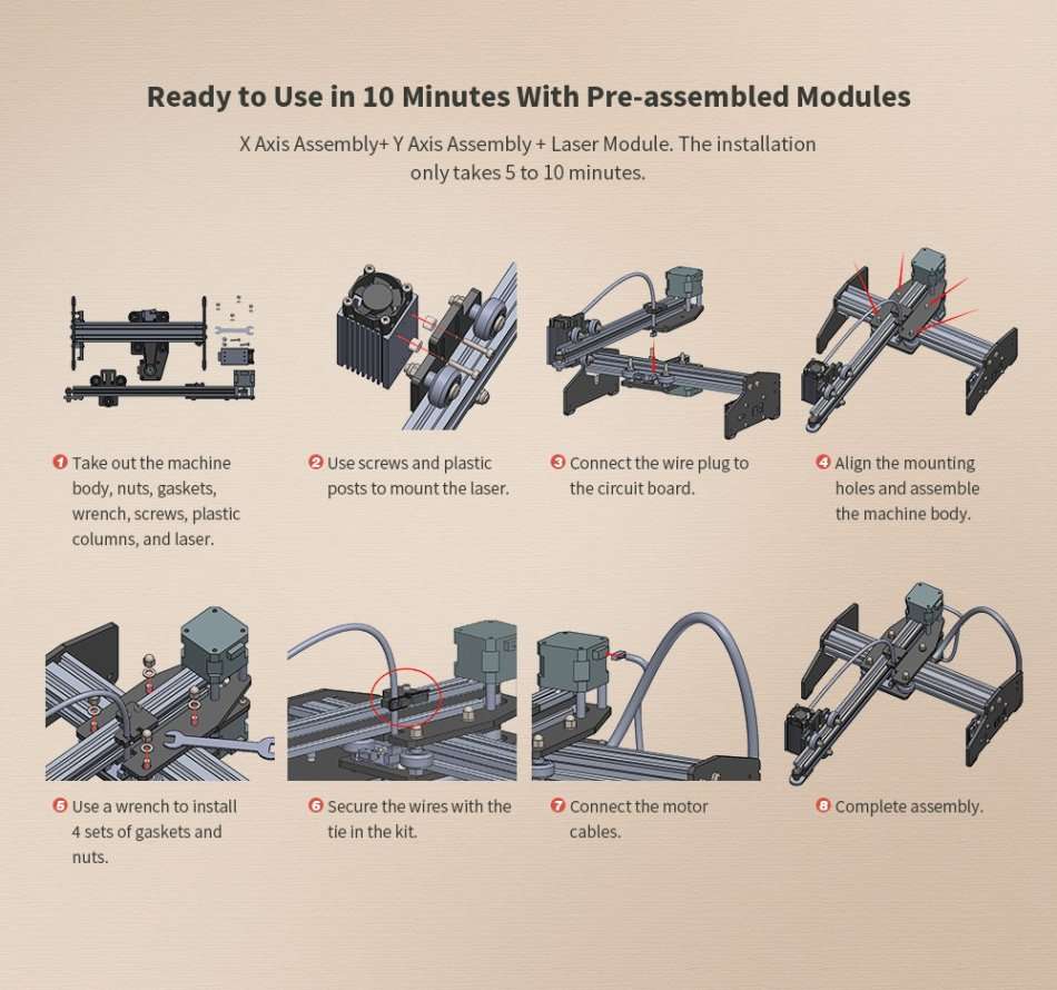 Ortur Laser Master 7W Desktop Laser Engraver Cutter Laser Engraving Machine