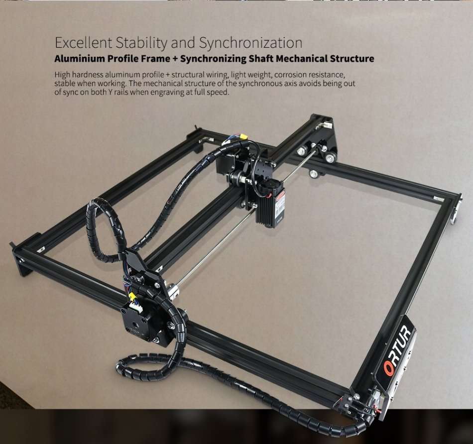 Ortur Laser Master 2 15W Desktop Laser Engraver Laser Engraving Machine + Cylindrical Rotary Device