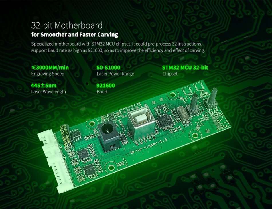 Ortur Laser Master 2 15W Desktop Laser Engraver Laser Engraving Machine + Cylindrical Rotary Device