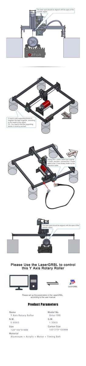 ORTUR Cylindrical 3d Printer Accessory