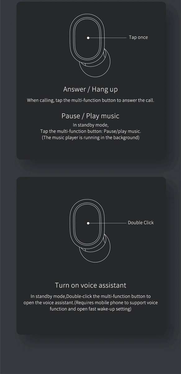 Xiaomi Redmi Airdots 2 Bluetooth Wireless Earbuds