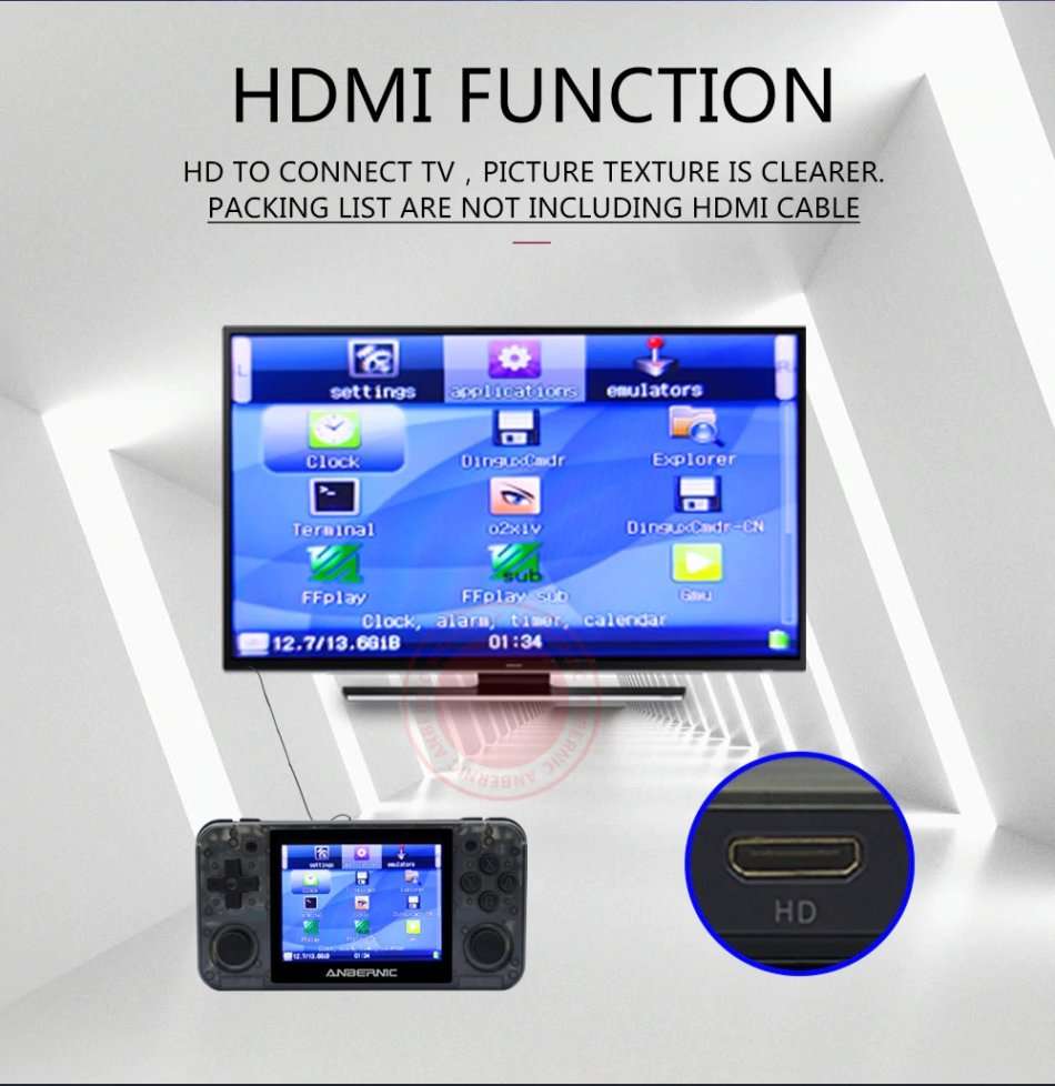 ANBERNIC RG350P Retro Gaming Console + 2500 Games