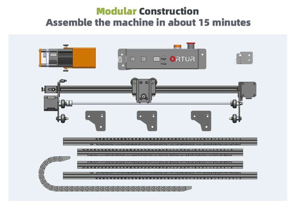 Ortur Laser Master 2 PROS2 SF Upgrade 20W CNC Desktop Laser Engraving Machine + Cylindrical Device