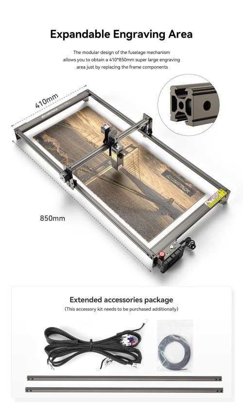 Atomstack S10 PRO X7 Pro 50W 850 x 410mm Laser Engraver Cutting Laser Engraver Machine