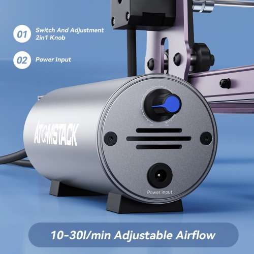 Atomstack Air Airflow Assist System 10-30ml Kit For Laser Engraver Machine