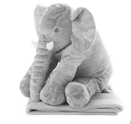ELEPHANT PLUSH PILLOW for BABIES with BLANKET