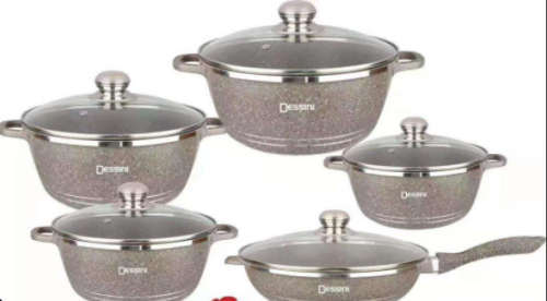 Dessini 10 pieces Die Casting Cookware Set